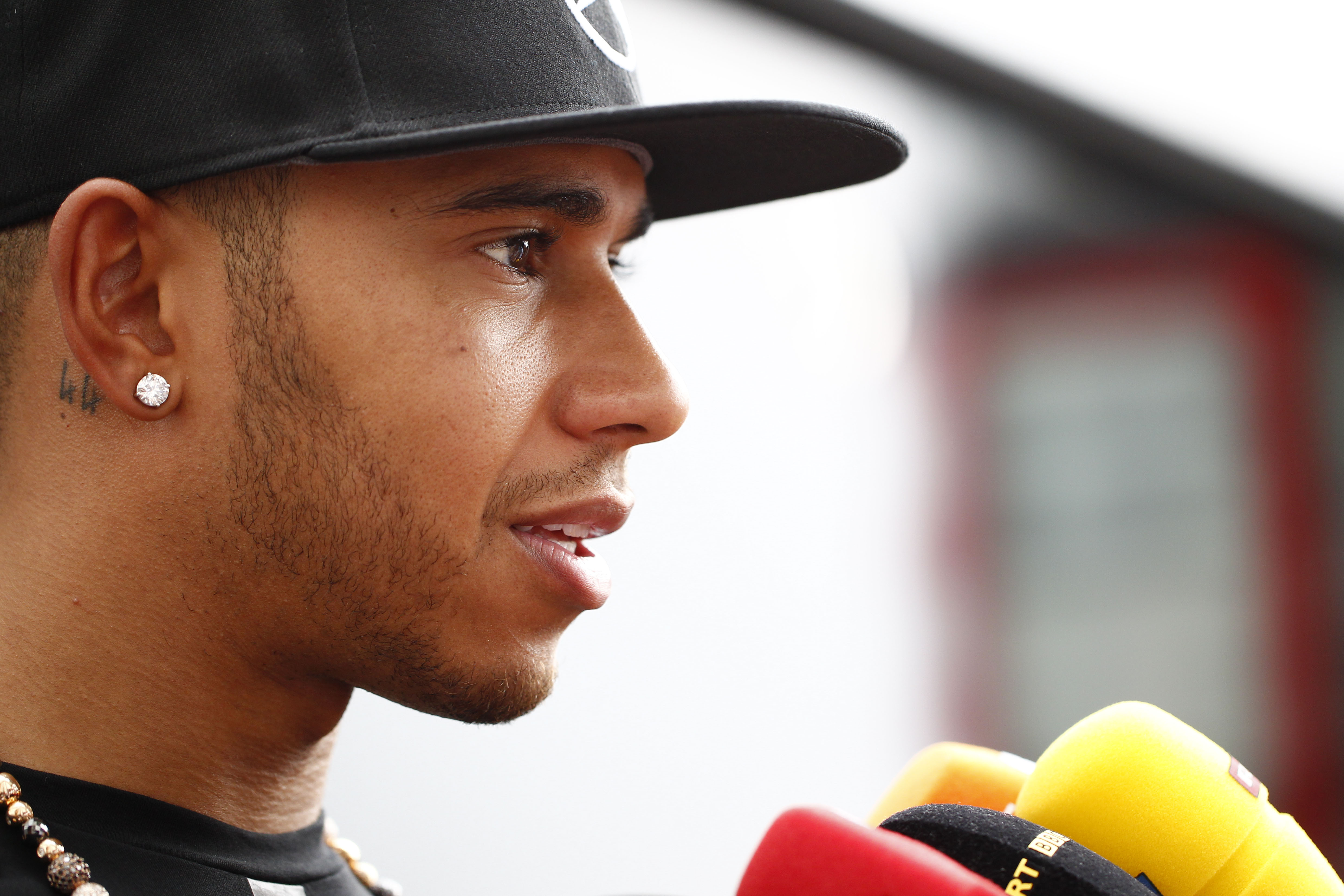 Hamilton leads the way in an interrupted first practice
