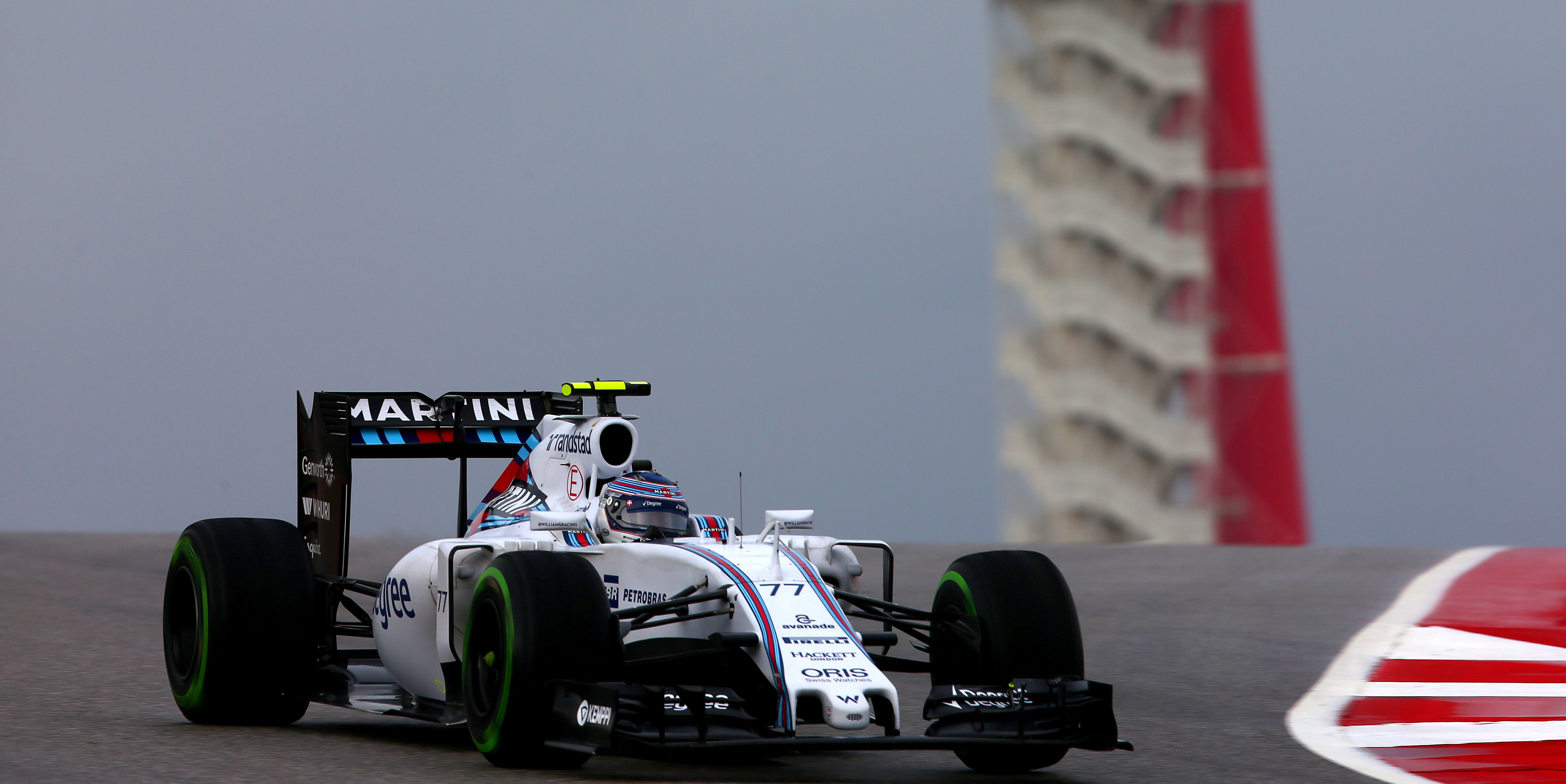 Williams continue to struggle in wet weather