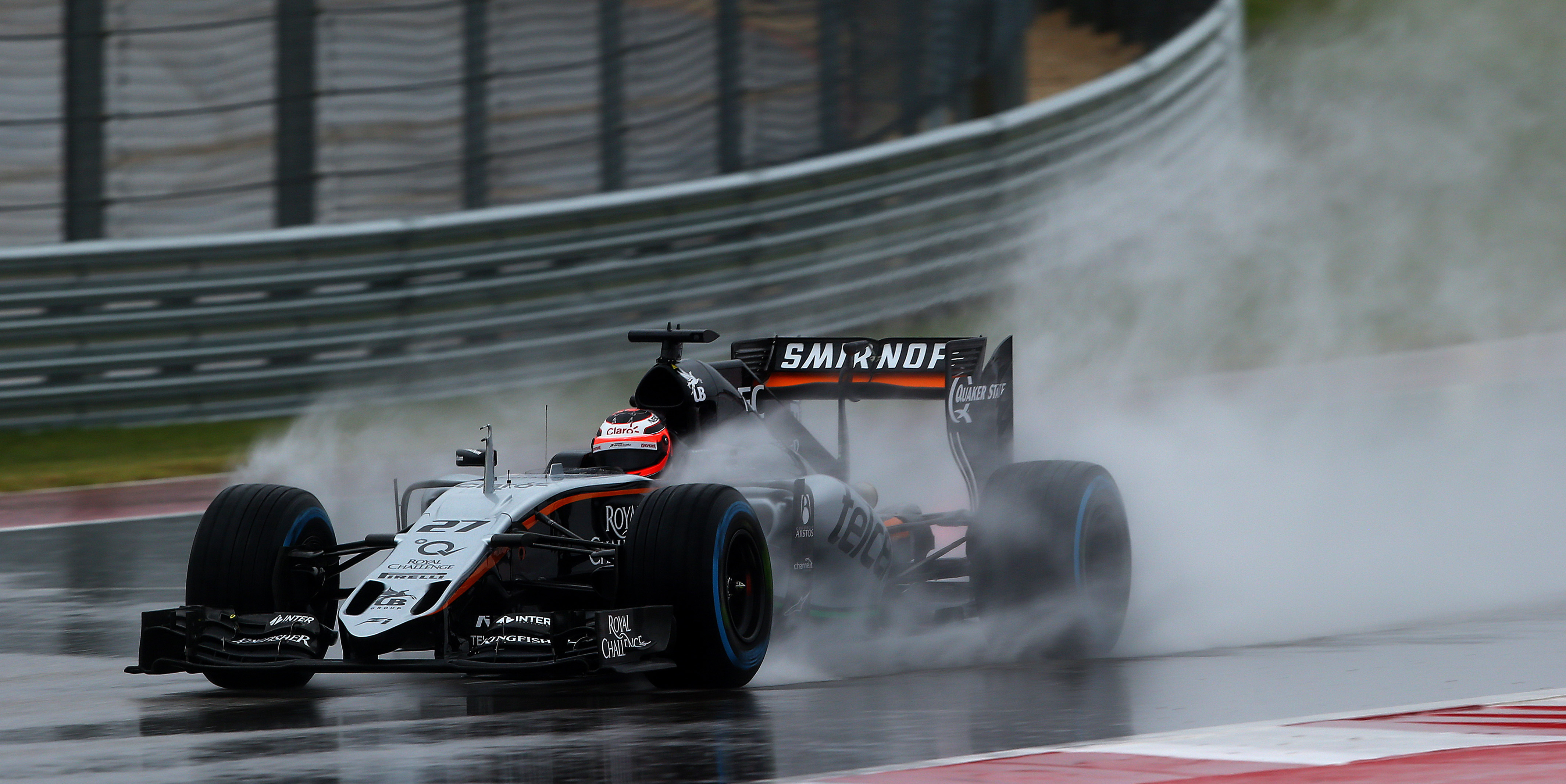 Hulkenberg happy with wet weather pace