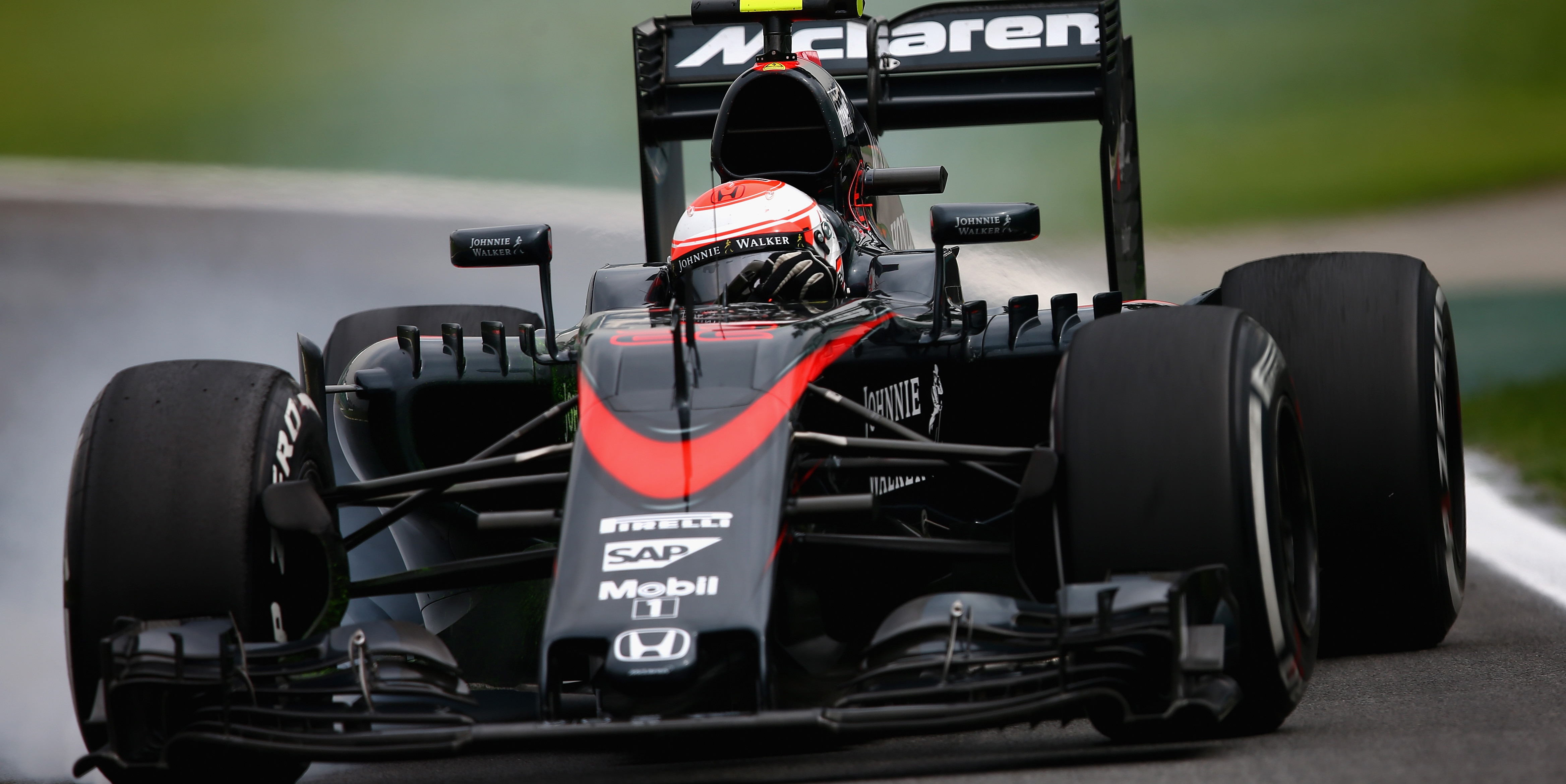 Button hoping for rain in Brazil