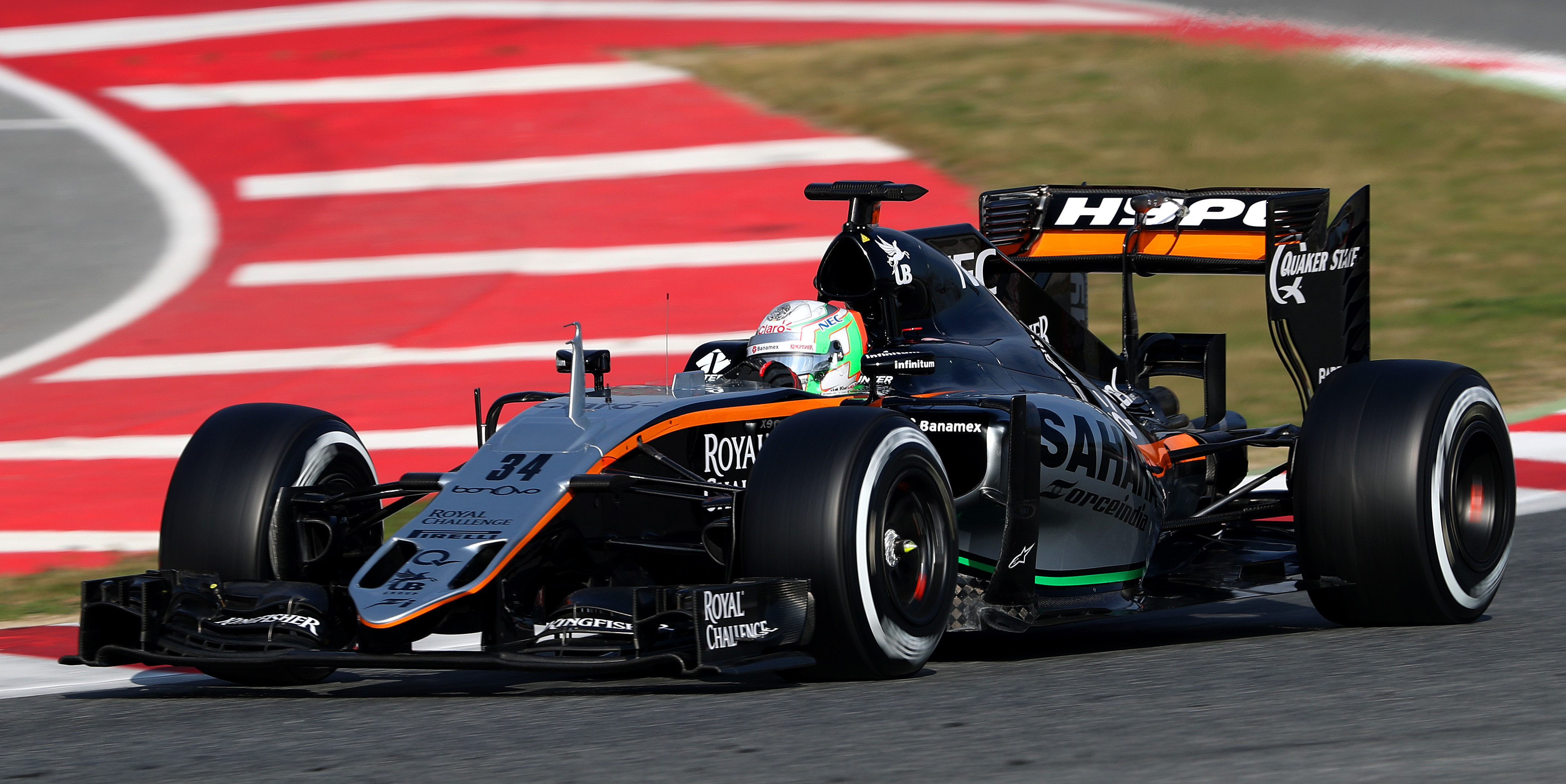 Celis Jr. prepares himself for free practice runs