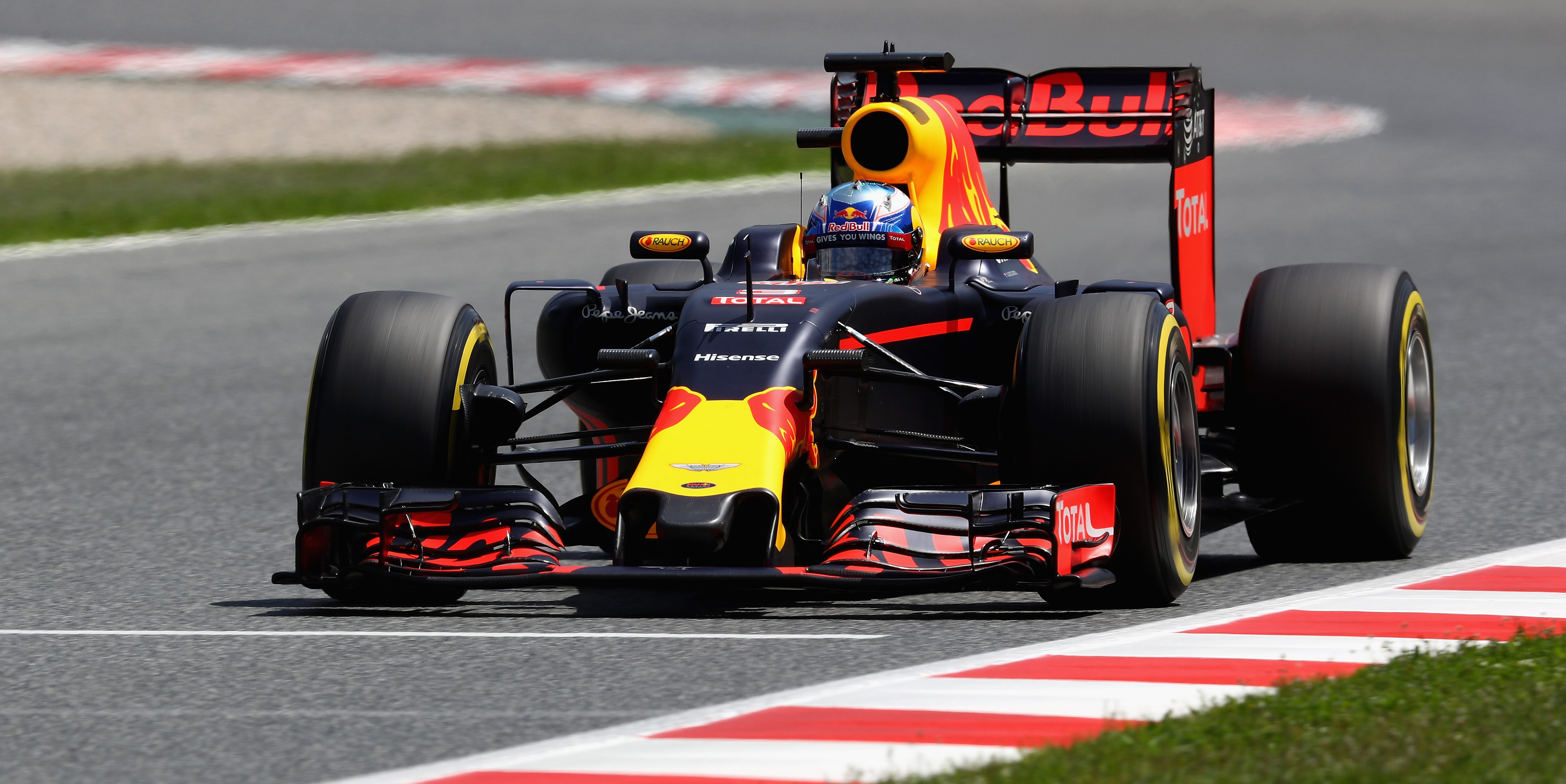 Red Bull ecstatic with second row start