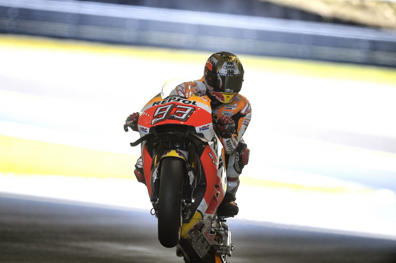 Marquez clinches title as Yamaha duo crash out