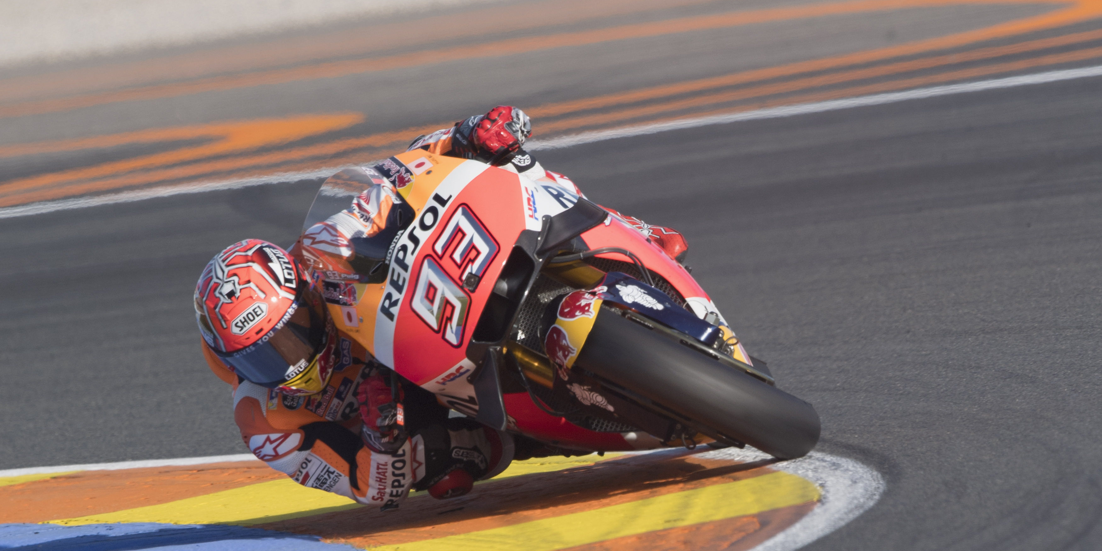Front row for Marquez in Valencia