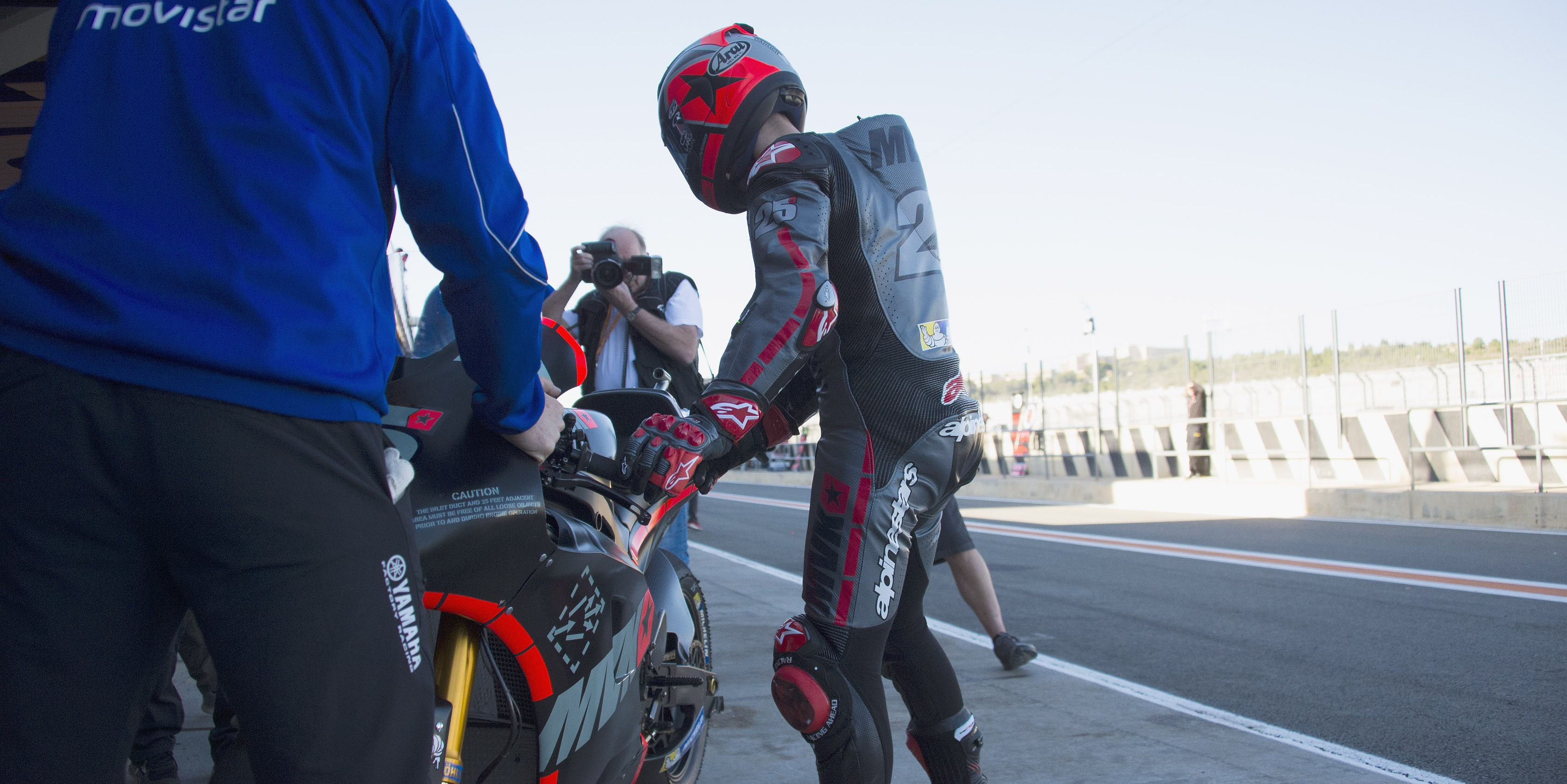 Vinales tops opening Valencia test, Lorenzo third