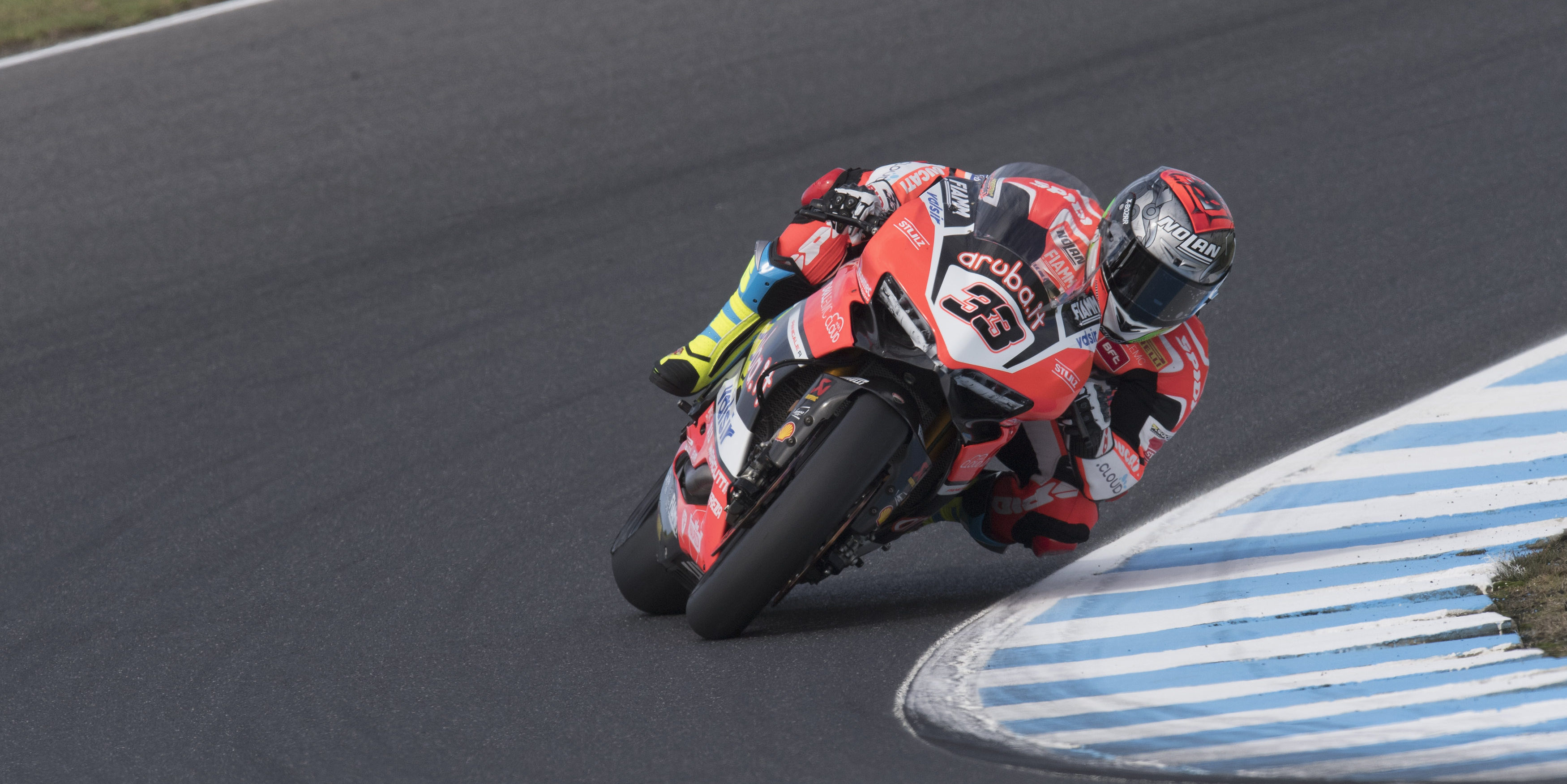 Melandri’s WorldSBK comeback ends in the gravel