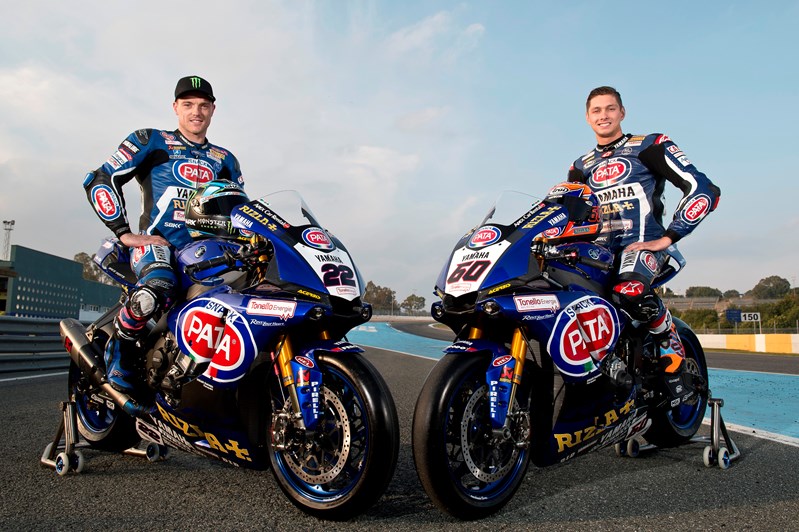 Pata Yamaha present 2017 bike in Italy