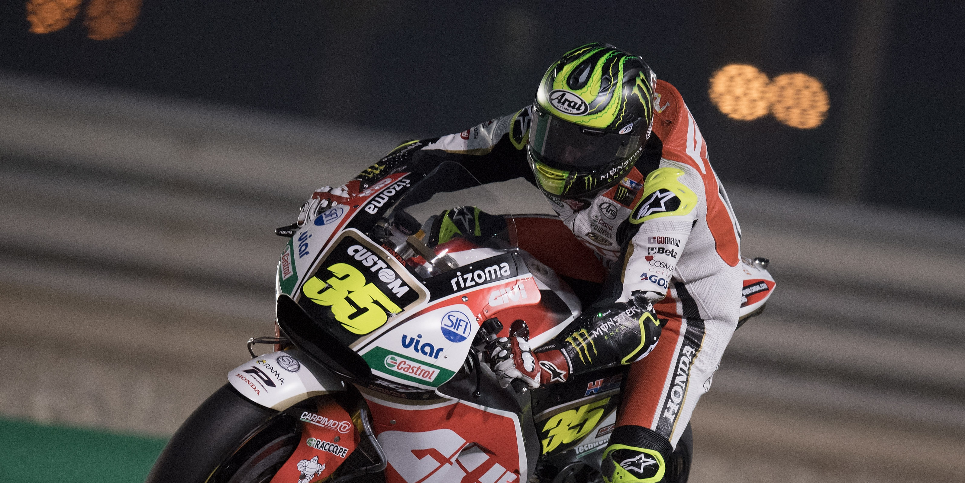 Bruising night for Crutchlow in Qatar