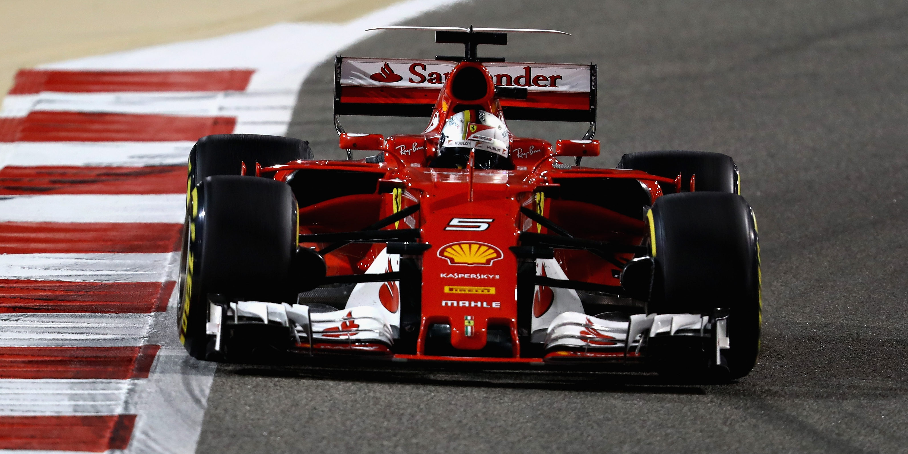 Vettel battles to second 2017 victory in Bahrain