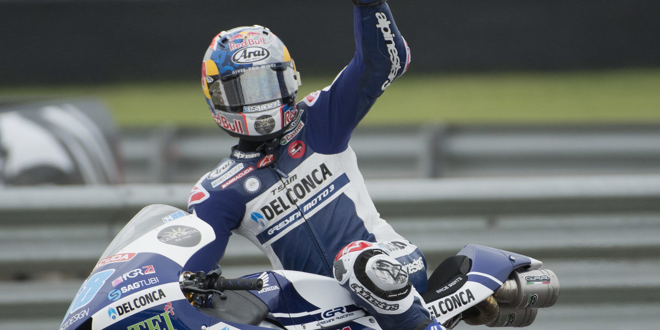 Jorge Martin fastest in wet Moto3 FP2