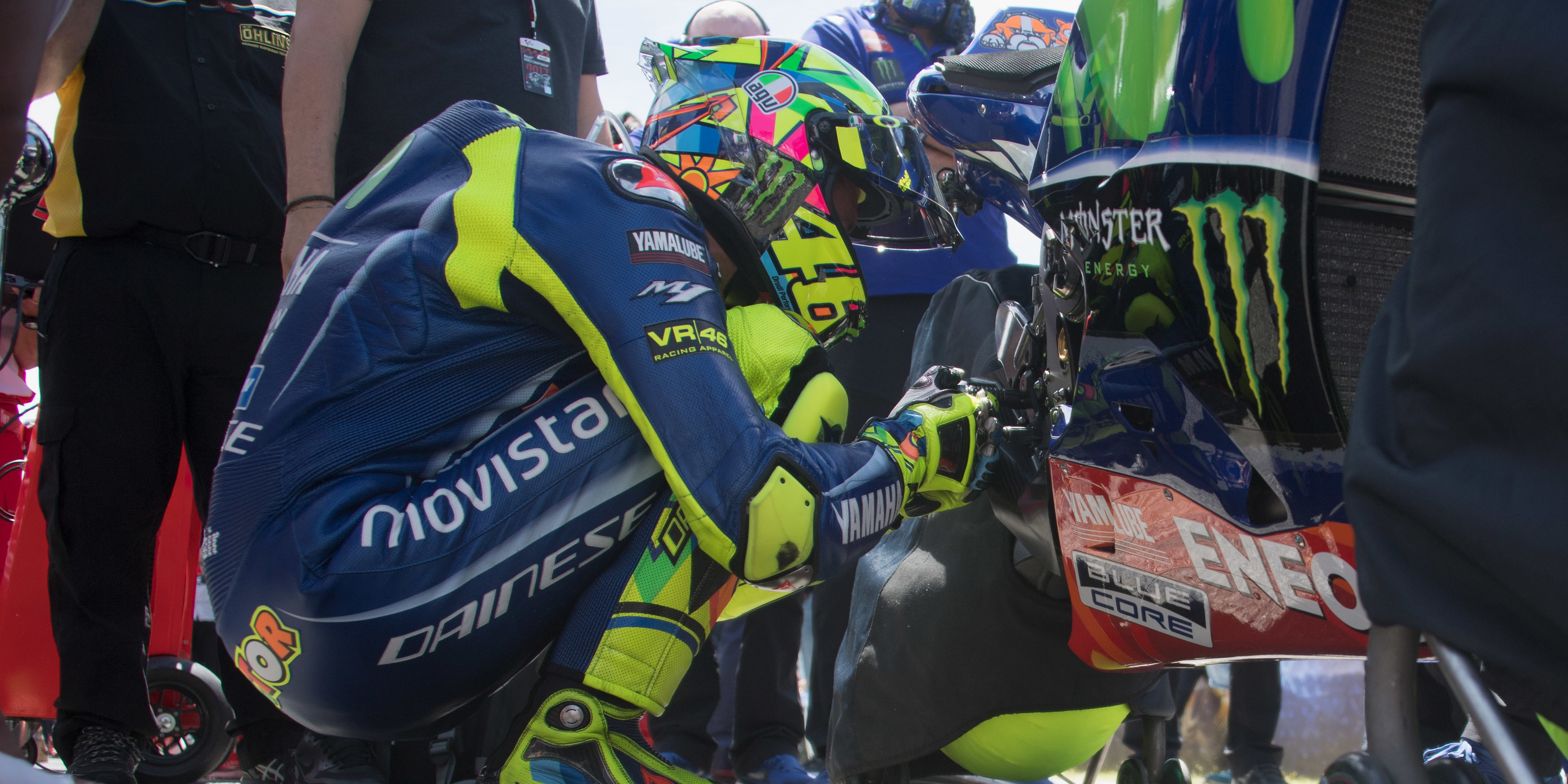 Valentino Rossi visits hospital after Motocross crash