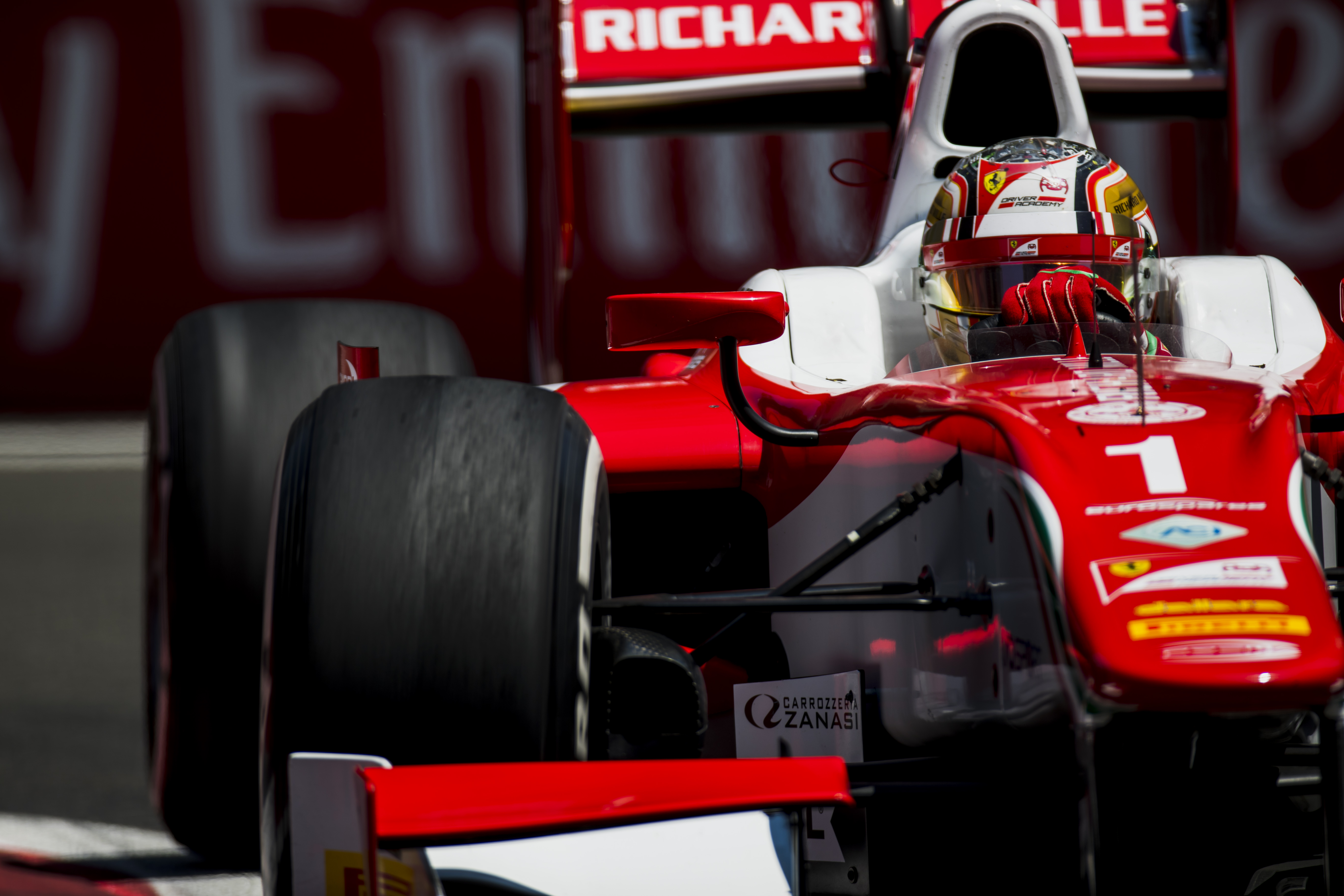 Leclerc dominates incident-filled opening F2 race in Baku