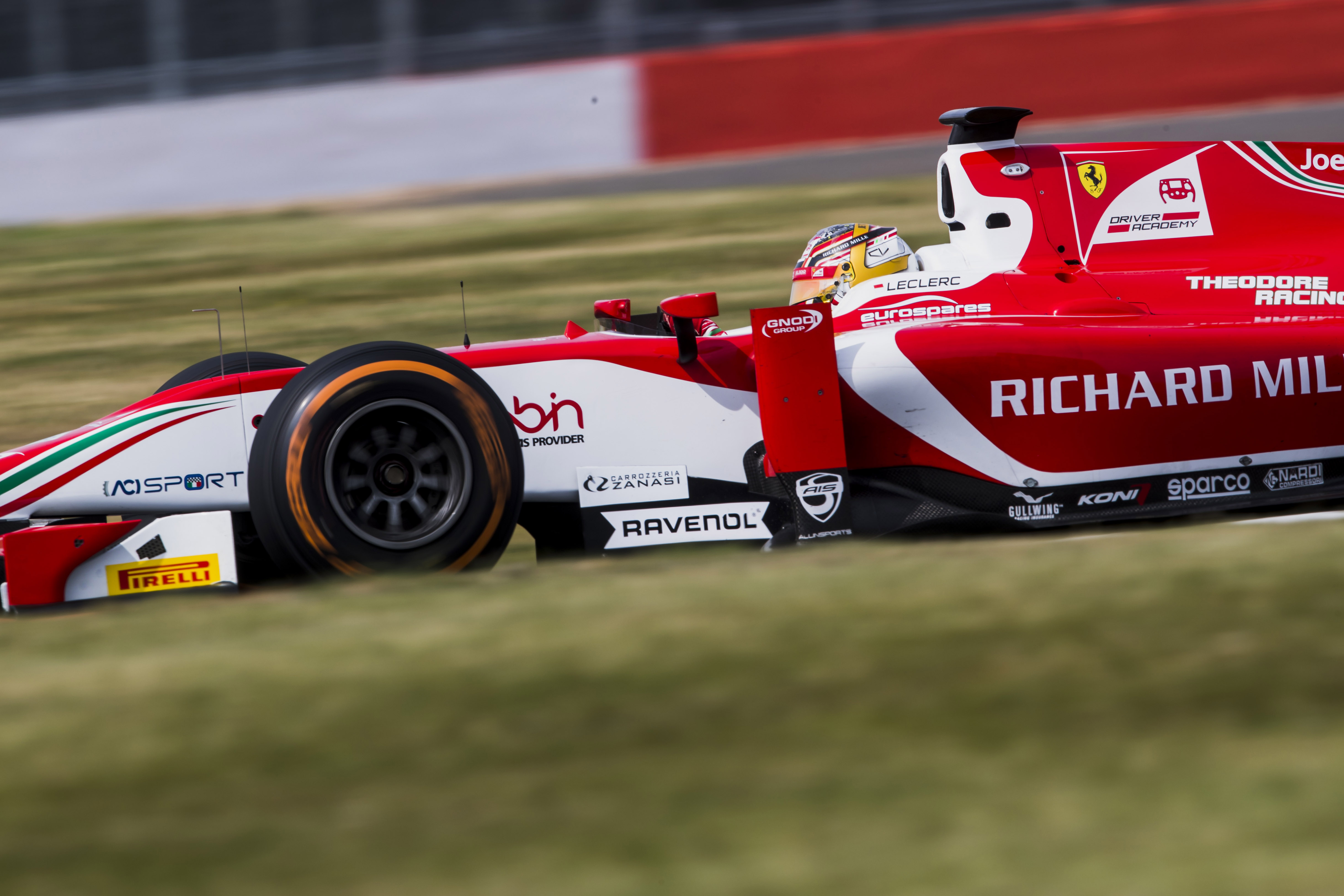 Leclerc on top in F2 practice at Silverstone