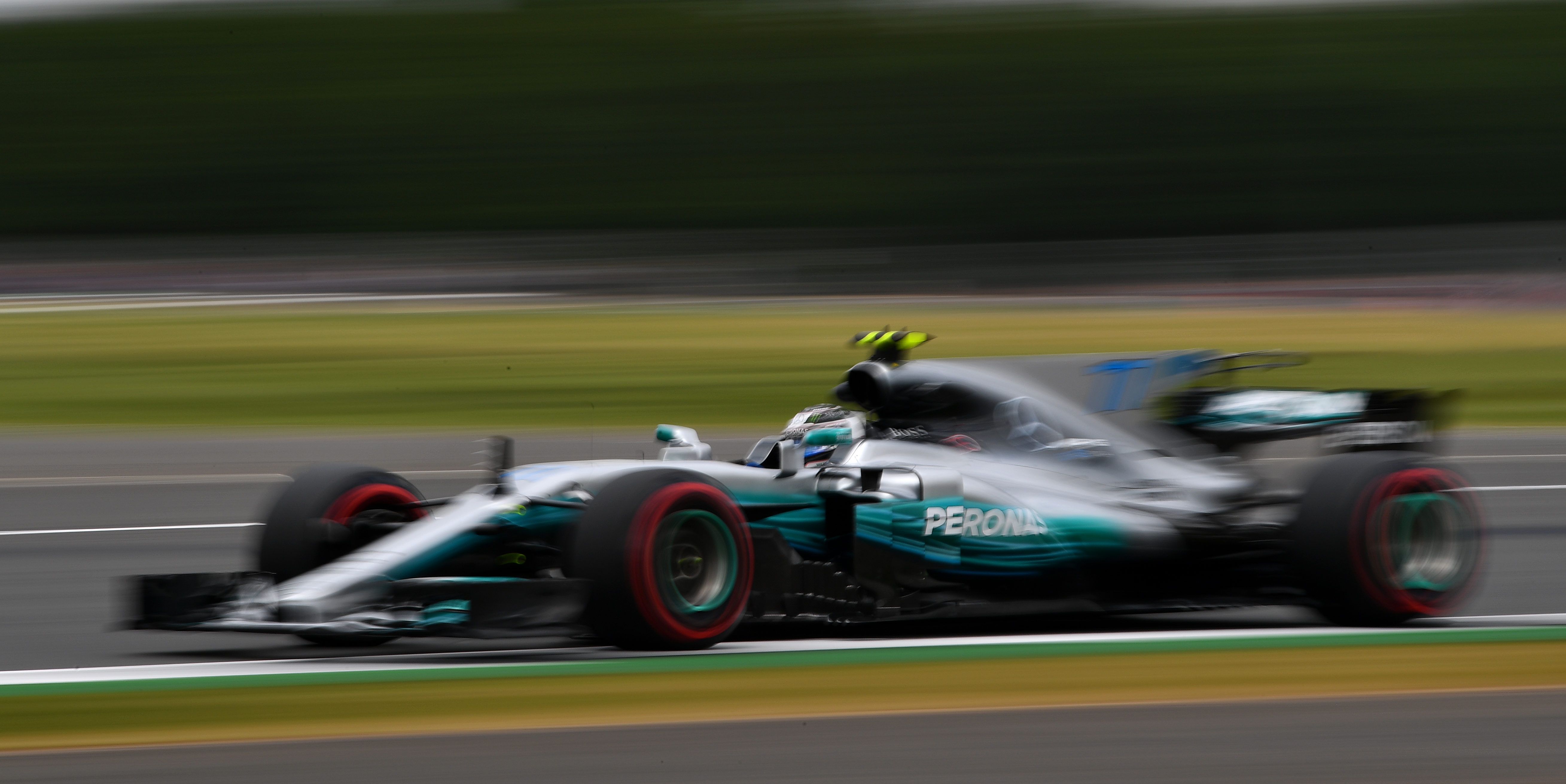 Bottas pips Hamilton to top spot in second practice at Silverstone