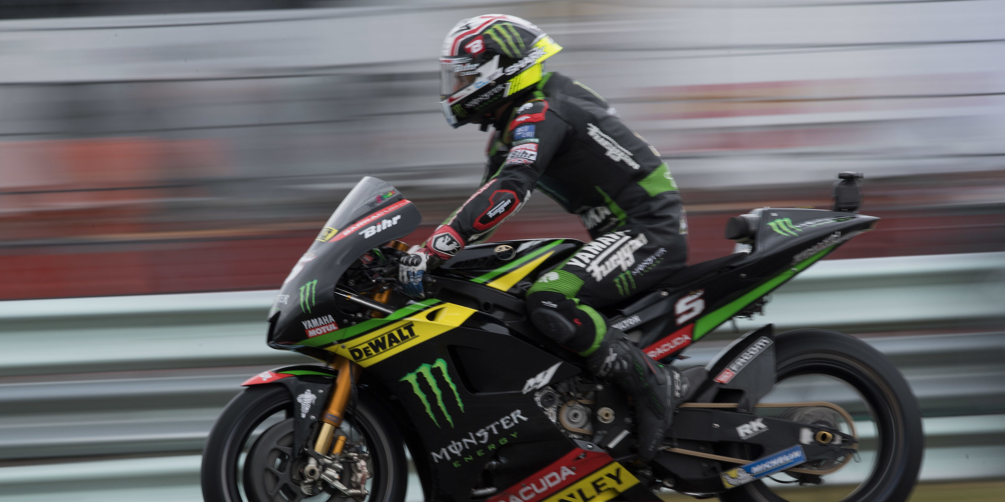Zarco fastest in wet first practice at Brno