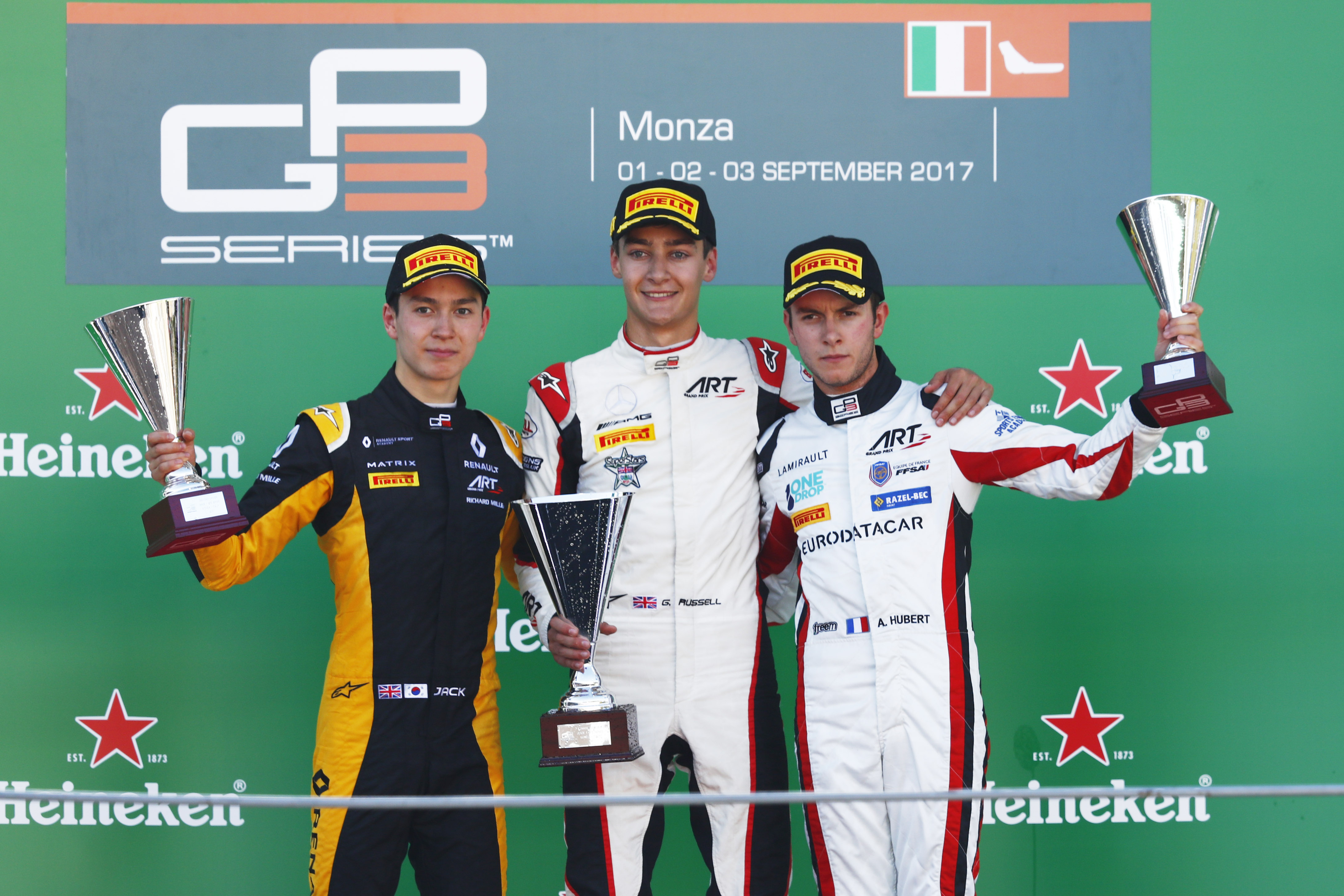 Russell claims Monza GP3 victory, ART win teams’ title