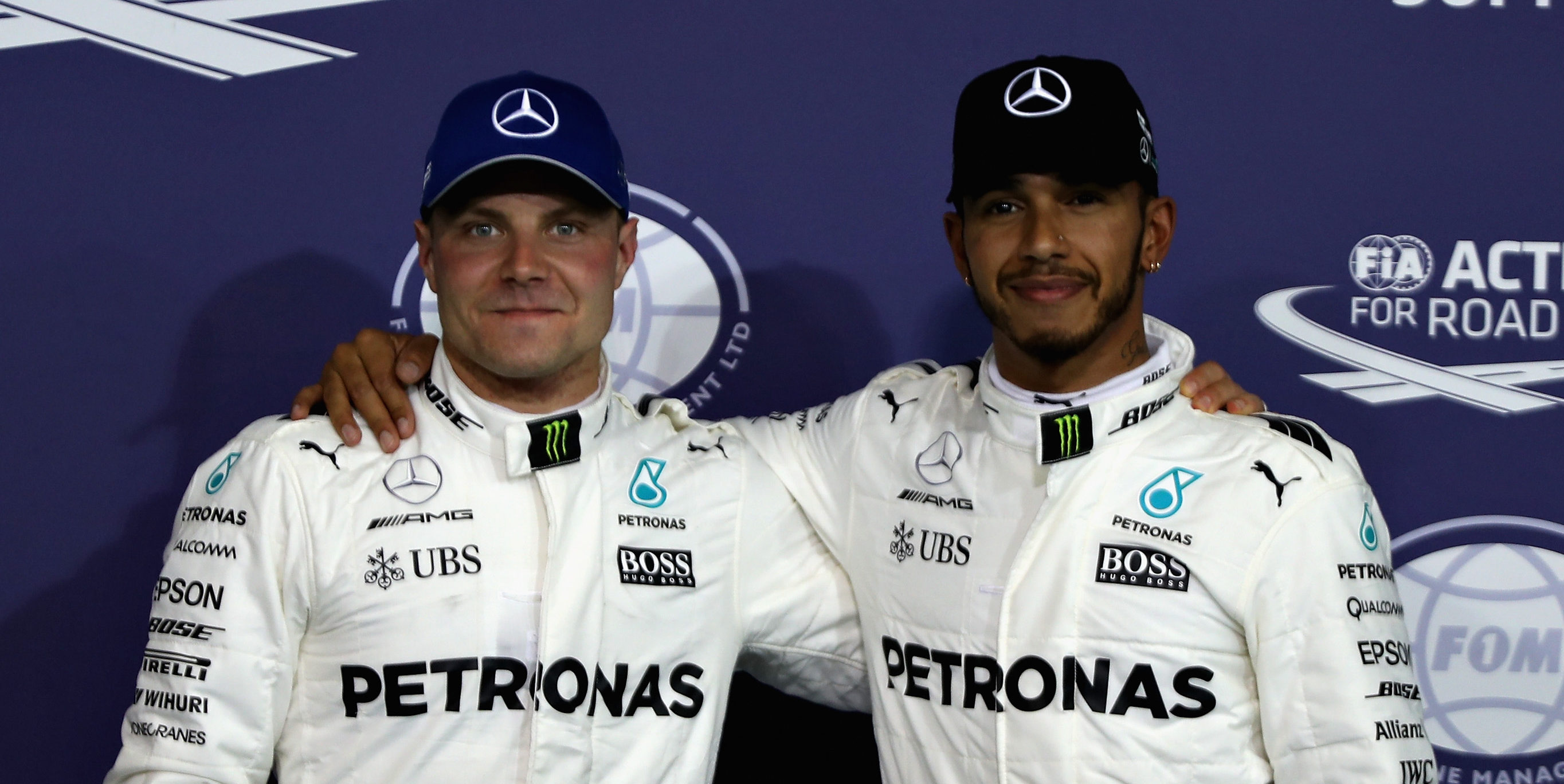 Bottas beats Hamilton in Abu Dhabi qualifying duel