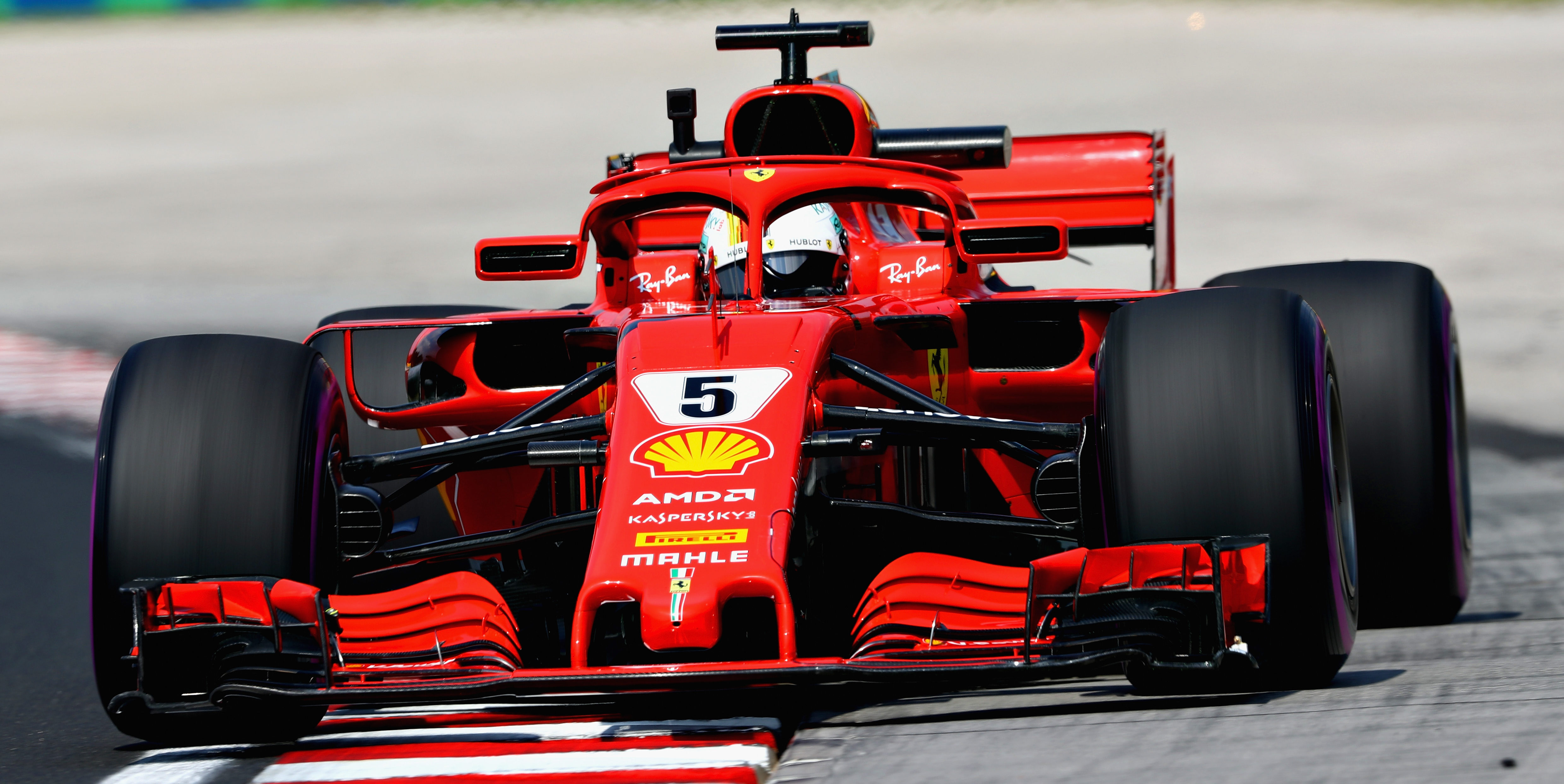 Vettel fastest in FP3, both Mercedes’ suffer spins