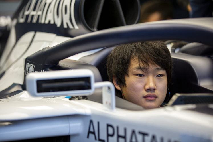 Tsunoda to drive for AlphaTauri in Abu Dhabi young driver test
