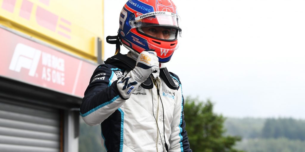 Russell vows to ‘go for it’ after shock front row in Spa F1 qualifying