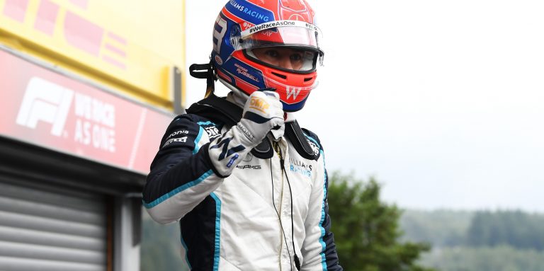 Russell vows to ‘go for it’ after shock front row in Spa F1 qualifying