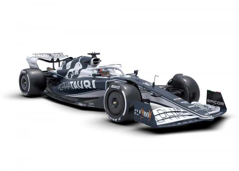 AlphaTauri unveil revised livery on 2022 F1 car