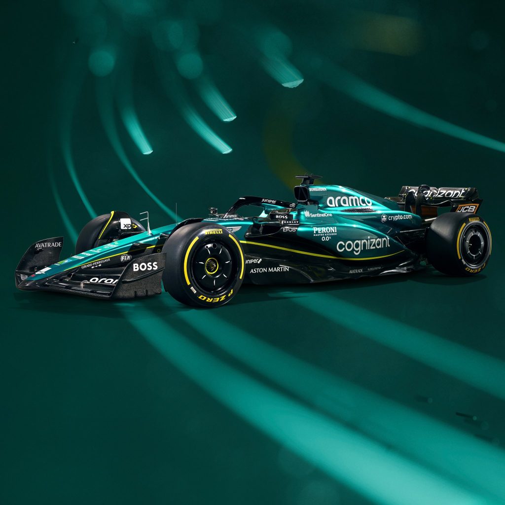 Aston Martin unveils 2023 AMR23 F1 car