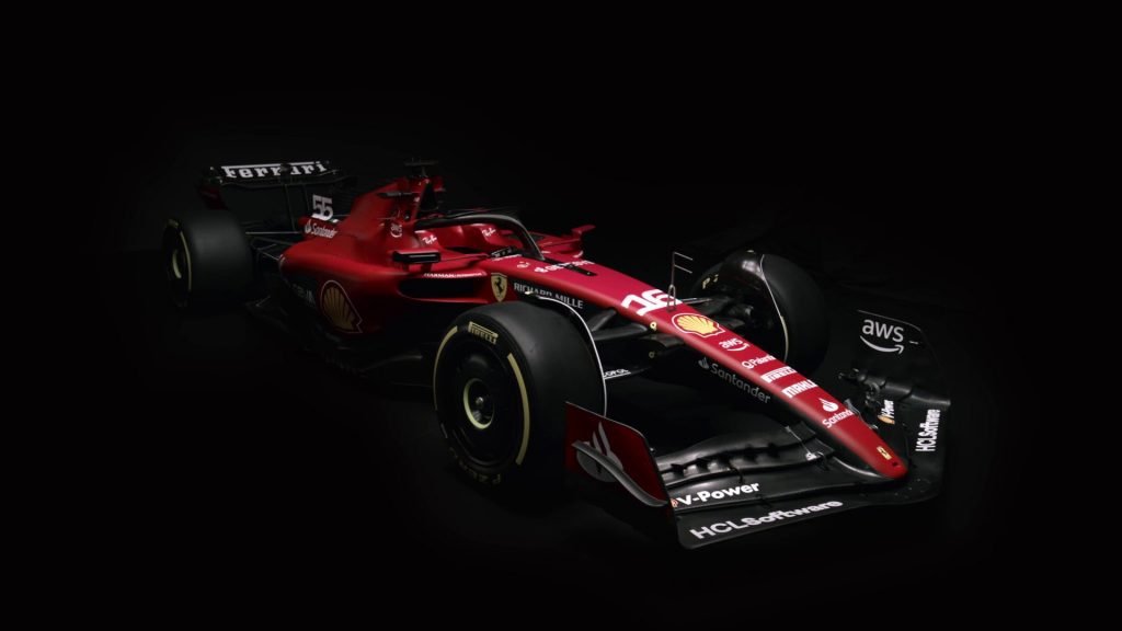 Ferrari Formula 1 car representing the team's 2026 title challenge after Lewis Hamilton's Barcelona win