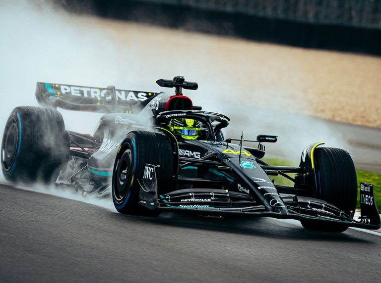Hamilton encouraged by Mercedes W14 after trouble-free Silverstone F1 test