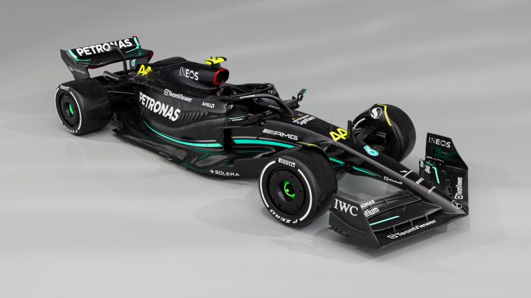 Mercedes reveal 2023 W14 F1 car and black livery