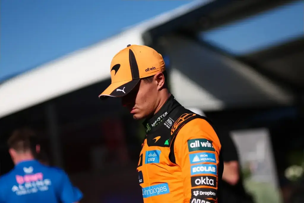 Lando Norris silenced on Verstappen, Russell and new F1 rules mid-interview
