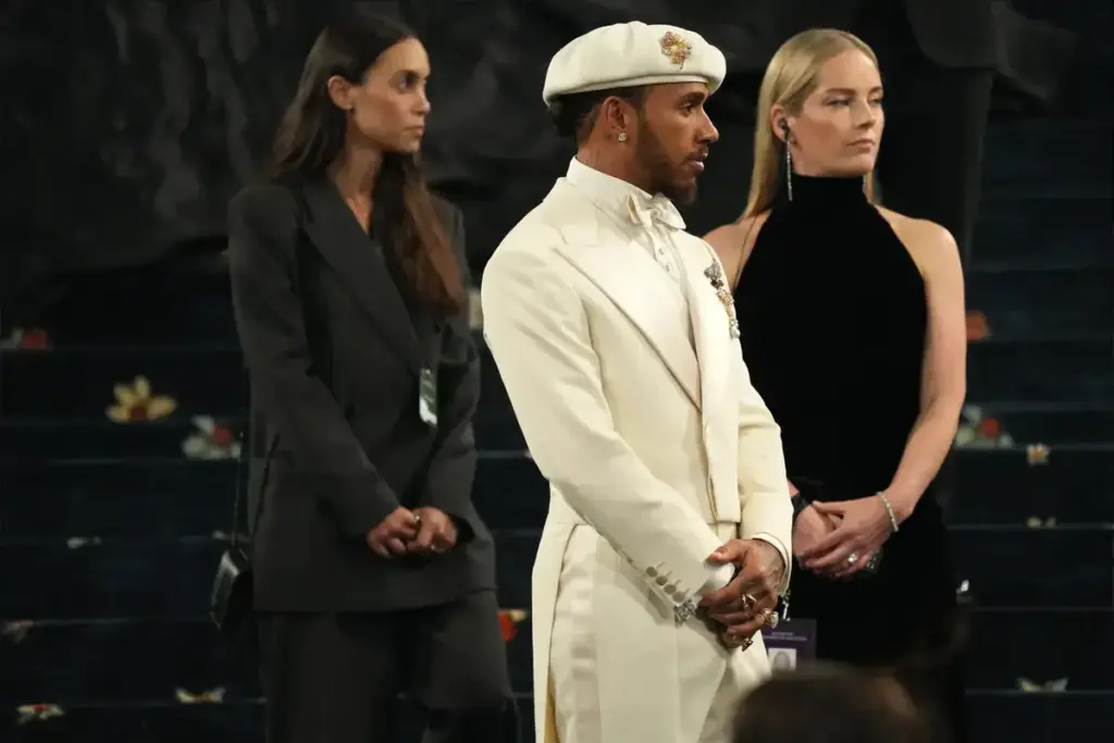 Kim Kardashian turn heads at Met Gala as fans question Lewis Hamilton’s absence