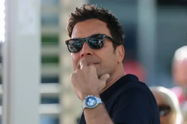 Martin Brundle reacts to Jimmy Fallon’s ‘biting mic’ moment at Miami Grand Prix