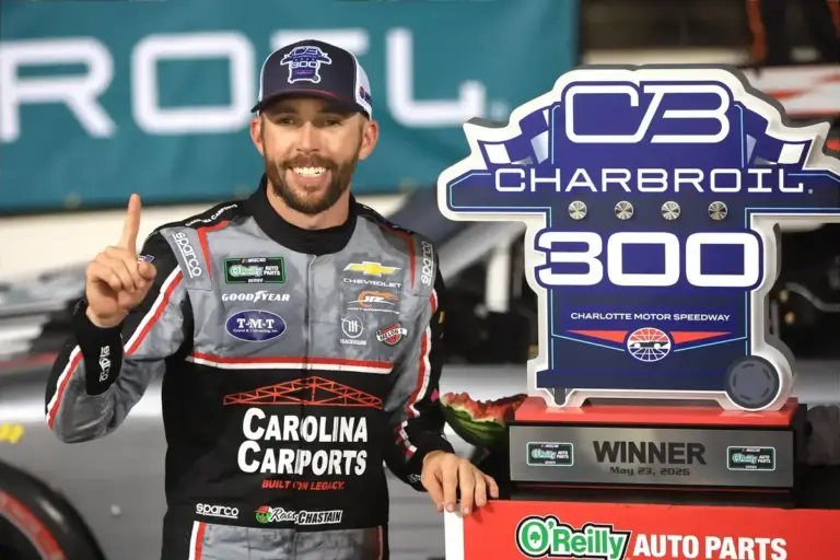 Ross Chastain pays respect to Kyle Busch in emotional Charlotte moment