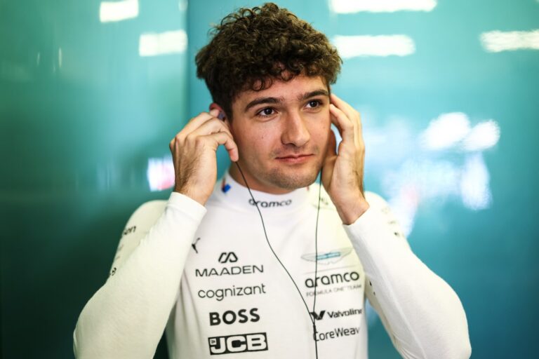 Aston Martin Hand Jak Crawford Third Belgian GP FP1 Outing