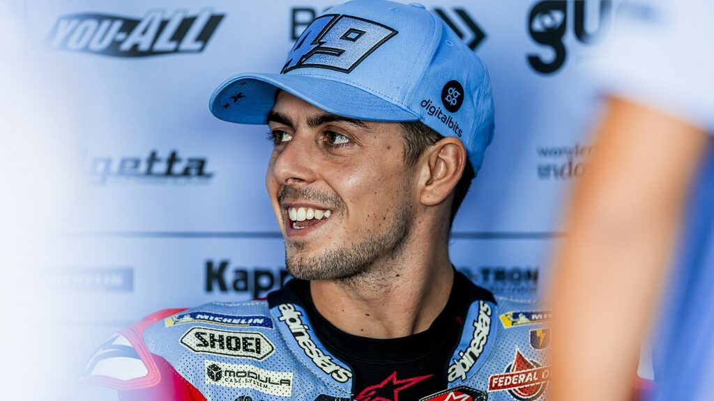 Fabio Di Giannantonio in the paddock