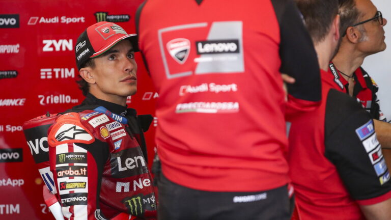Marc Marquez in Ducati team gear