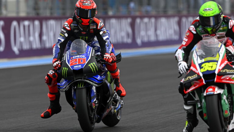 Fabio Quartararo, who joins Honda's factory MotoGP team, pictured during the 2026 MotoGP season