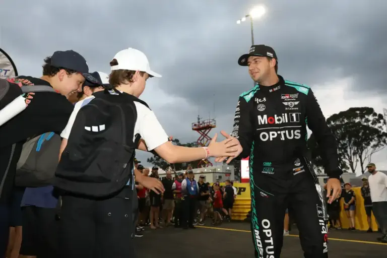 February 21, 2026: CHAZ MOSTERT of #1 Walkinshaw TWG Racing during the 2026 Supercars Championship at Sydney Motorsport Park on February 21, 2026 in Sydney, NSW Australia (Credit Image: © Christopher Khoury/Australian Press Agency via ZUMA Press Wir