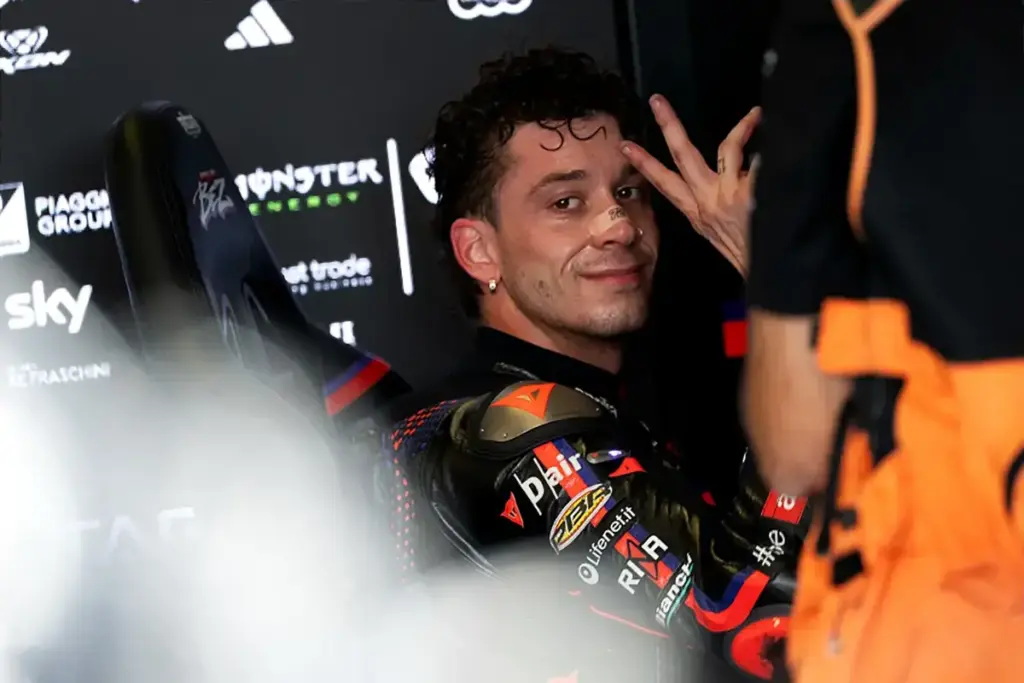 September 11, 2026, Misano, Emilia Romagna, Italia: Marco Bezzecchi of the Aprilia Racing team during the Motogp - GP of San Marino 2026 at Misano World Circuit Marco Simoncelli on September 11, 2026 in Misano, Italy (Credit Image: © Federico Manon