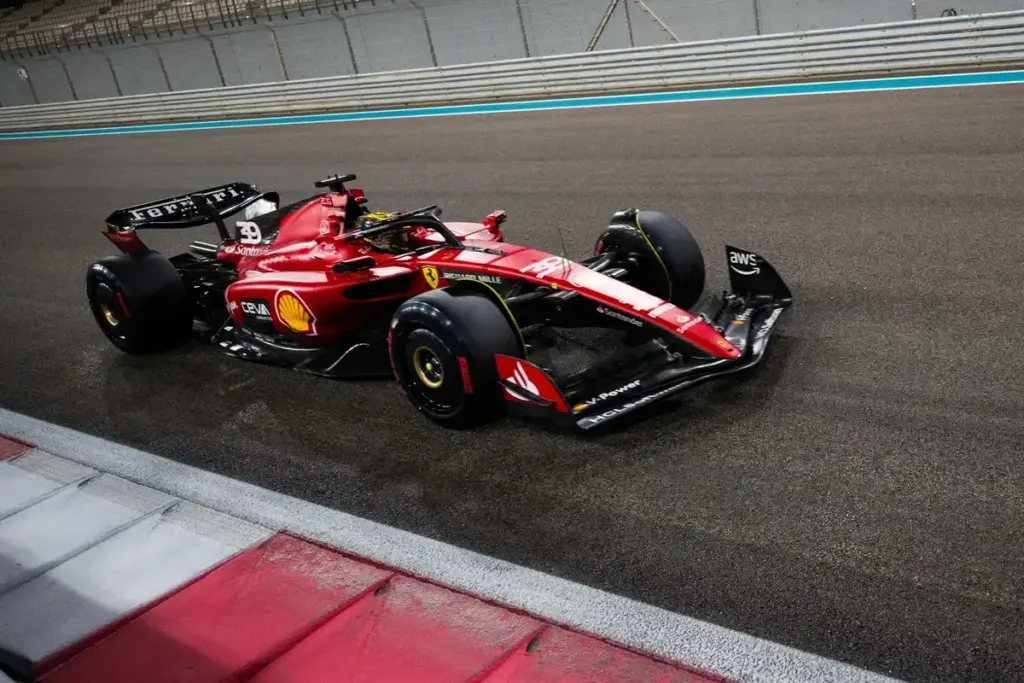 December 1, 2023, Abu Dhabi, United Arab Emirates: ROBERT SHWARTZMAN (ISR) of Scuderia Ferrari #39 during the Post-season Testing session after the Formula 1 Abu Dhabi Grand Prix at the Yas Marina Bay Circuit in the final race of the 2023 Formula 1 s