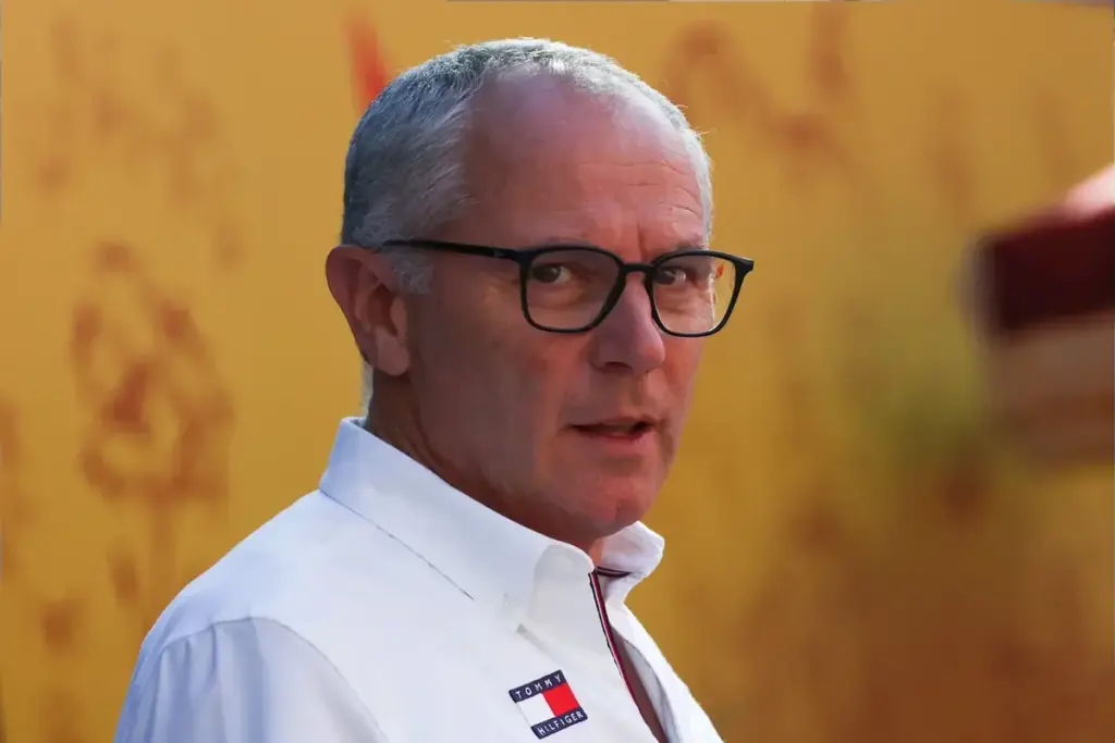 September 11, 2026, Madrid, Spain: Stefano Domenicali, CEO of the Formula One Group, is seen prior to the Practice 2 ahead of the Formula 1 Grand Prix of Spain at Madring Circuit in Madrid, Spain, on September 11, 2026. (Credit Image: © Beata Zawrzel