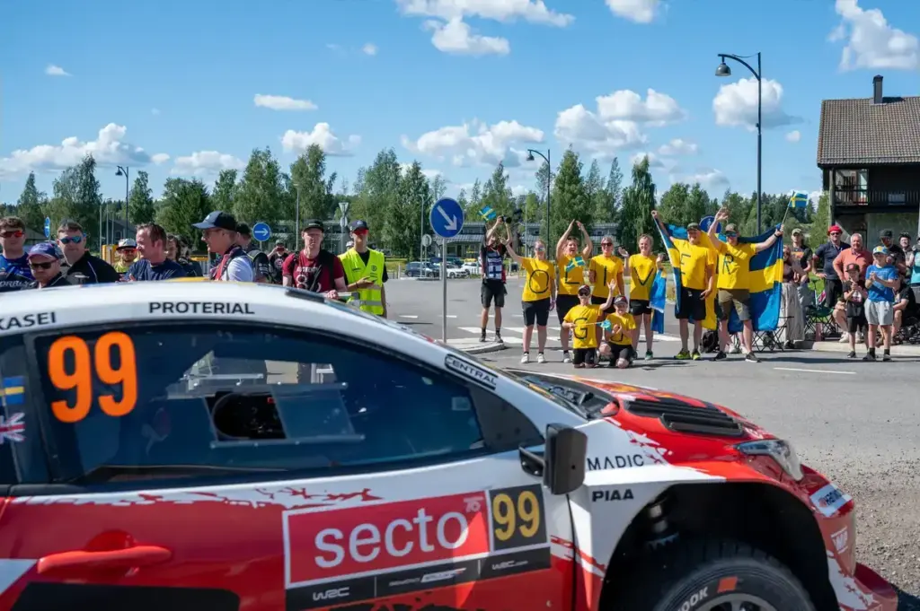 August 2, 2026, JyväskylÃ, Verbania, Finland: Oliver Solberg (SWE) and Elliott Edmondson (GBR) in a Toyota GR Yaris Rally1 of Toyota Gazoo Racing WRT in action during the FIA WRC SECTO RALLY FINLAND in Jyväskylä, Finland on 30 July-2 August, 2026. (