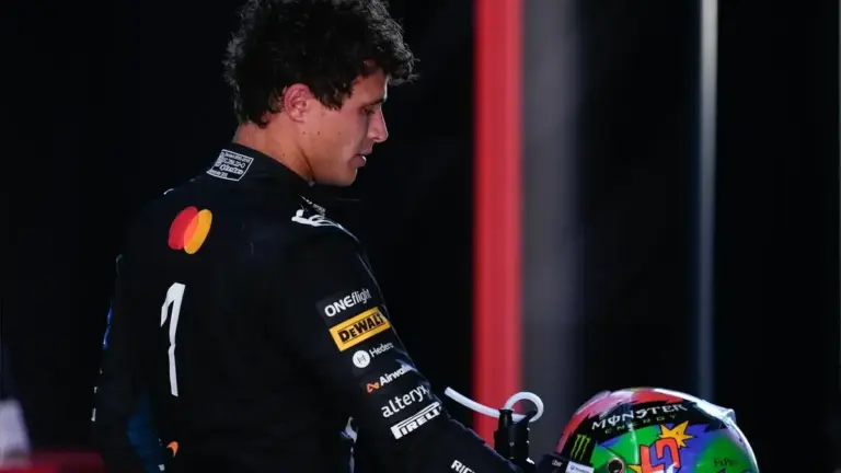 Lando Norris McLaren Hypercar: Lando Norris in McLaren apparel