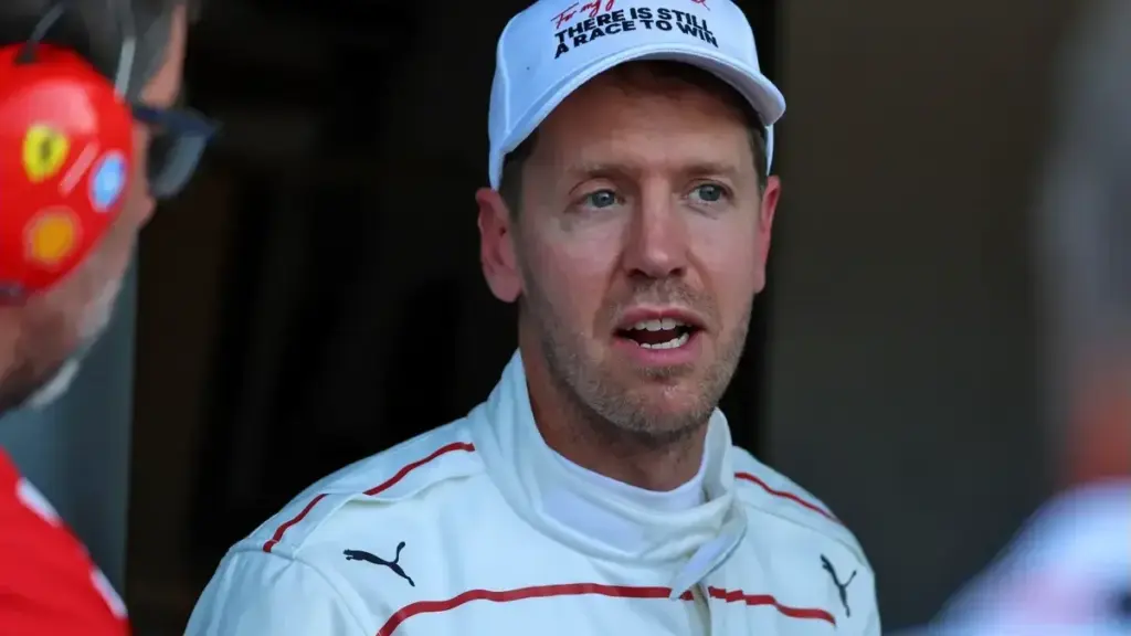 Sebastian Vettel F1 return: Sebastian Vettel speaking in the paddock.