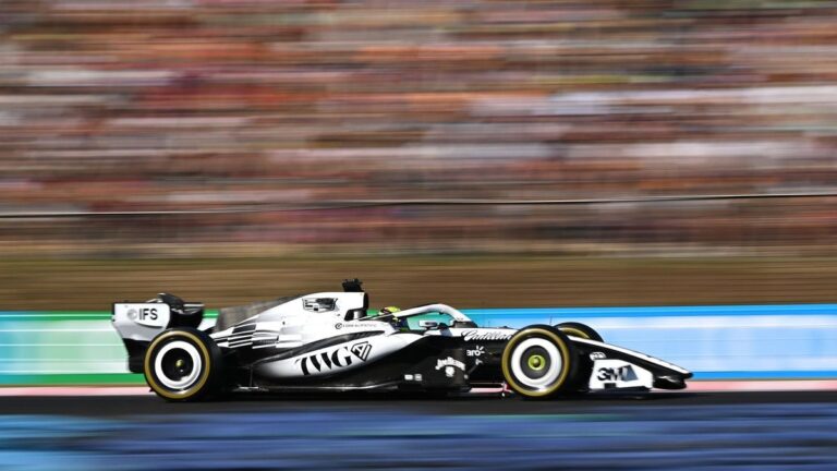 Cadillac F1 technical hires: Cadillac F1 car on track