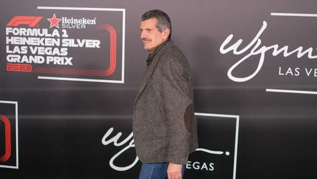 Guenther Steiner Madrid Grand Prix: Guenther Steiner at an F1 event backdrop