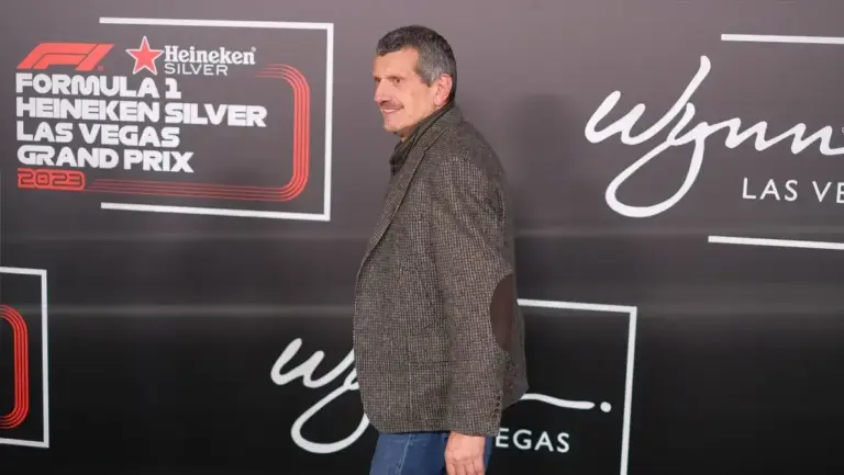 Guenther Steiner Madrid Grand Prix: Guenther Steiner at an F1 event backdrop