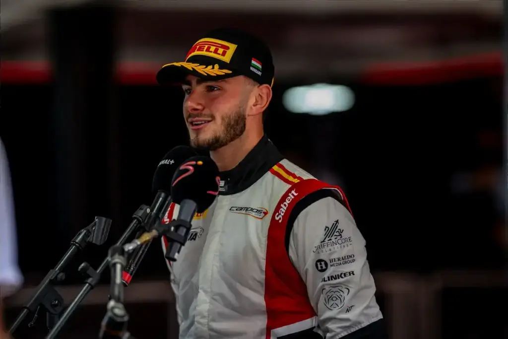 Theophile Nael during the qualifying for the Hungarian Grand Prix at the Hungaroring, Mogyorod, Hungary, on 25 July 2026. Photo by Michael Potts.