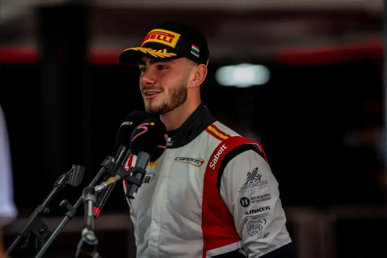 Theophile Nael during the qualifying for the Hungarian Grand Prix at the Hungaroring, Mogyorod, Hungary, on 25 July 2026. Photo by Michael Potts.